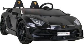 Ramiz Lamborghini SVJ DRIFT elektrické auto pre 2 deti čierne + funkcia driftu + diaľkové ovládanie + MP3 LED + pomalý štart