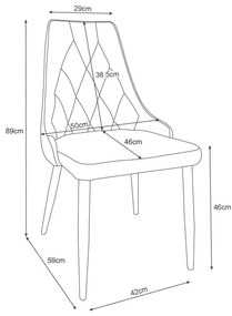 Jedálenská stolička SJ.054 čierna