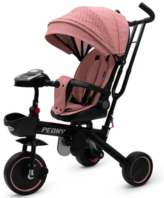 Baby Mix Detská trojkolka Peony EVA, ružová