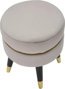 Taburet PARIS 35 cm sivý