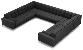 Tmavosivá rohová pohovka do "U" Bali – Cosmopolitan Design