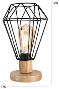 Brilagi - Stolná lampa WOODY BASKET 1xE27/60W/230V dub