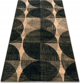 Koberec Omega 235x350 Fado zelený Geometrický Kolesá Vlna #OM345