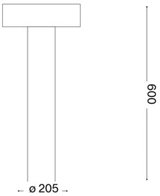 Ideal Lux - Vonkajšia lampa 4xG9/15W/230V 60 cm IP44 antracit