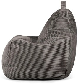 Tmavohnedý menčestrový sedací vak Play Amuse – SLOWDOWN