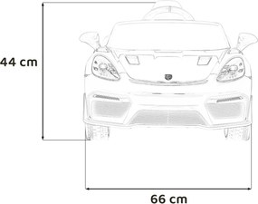 Ramiz Porsche Spyder RS 718 Žlté športové auto