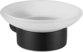 Mexen Base, nástenná mydelnička, čierna matná, 7088239-70
