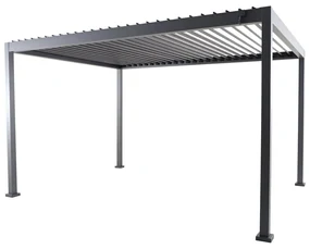 Sunfun Milos Pergola s nastaviteľnou strechou XL, pôdorysný rozmer: 4 × 3 m, výška: 2,36 m, antracit