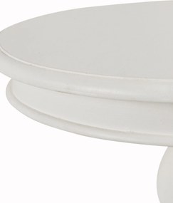 Stolik Lara priemer 50 cm biely