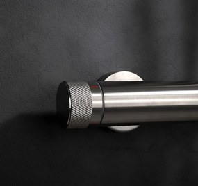 Rea Foss, sprchový set s ručnou a hlavovou sprchou, brúsená oceľ, REA-P5646