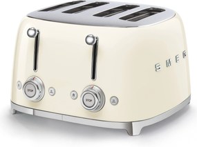 Hriankovač na 4 toasty 50's Style štyri priehradky krémový