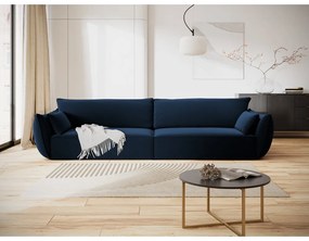 Tmavomodrá zamatová pohovka 248 cm Vanda – Mazzini Sofas