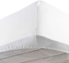 Biela napínacia plachta jersey 90x190 cm Jersy – douceur d'intérieur