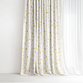 Goldea dekoračný záves valencia - kvety narcisov 240x135 cm