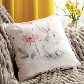 VEĽKONOČNÁ DEKORAČNÁ OBLIEČKA NA VANKÚŠ CONYL 45X45 CM VZOROVANÁ