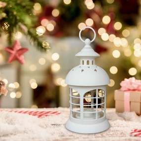 Dekoratívny lampáš COZZY - 12x12x23,5 cm - biela