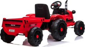 LEAN CARS Batériový traktor s prívesom CH9959 Red