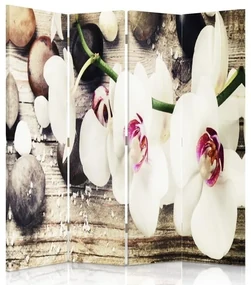 Gario Paraván Diskrétny pôvab orchideí Rozmery: 145 x 170 cm, Prevedenie: Otočný paraván 360°