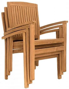 Deokork Záhradné pevné kreslo HARMONY (teak)
