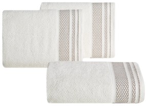 BAVLNENÝ UTERÁK SUZANA 70X140 CM KRÉMOVÁ