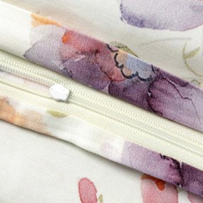 SATÉNOVÉ OBLIEČKY LUXURY FARYA 200X220 CM, 2KS 70X80 CM KVETY