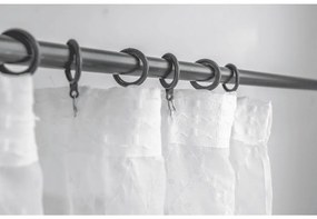 Biely záves VINTORA so vzorom lístkov 140x250 cm Zavesenie: Kovové krúžky