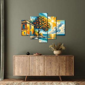 Obraz - Dom s pomarančmi I. (150x105 cm)