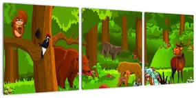 Detský obraz: lesné príroda