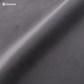 Tmavosivá čalúnená dvojlôžková posteľ s úložným priestorom s roštom 180x200 cm Hauke – Makamii