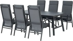 Jedálenská súprava ARCTIC antracit, 6+1