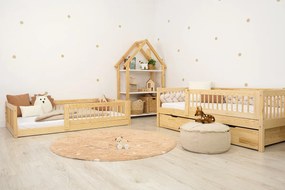 Ourbaby® 35985-0 Children's bed Teddy Plus - natural posteľ + úložný priestor 180x80 cm prírodná