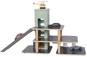 Dětská  parkovací garáž s vrtulníkem