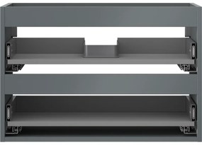 Mexen Box-A, závesná skrinka 70 cm, 2 zásuvky, grafitová matná, 91AX0-0700-470-2-66