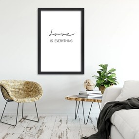 Gario Plagát Love is everything Farba rámu: Bez rámu, Rozmery: 40 x 60 cm