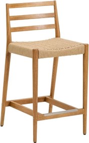 Barová stolička z dubového dreva v prírodnej farbe (výška sedadla 65 cm) Analy – Kave Home