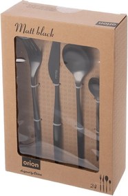 Čierny antikoro príbor 24 ks – Orion