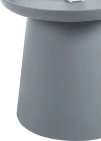 Dekorstudio Okrúhly plastový kávový stolík 50cm - sivý
