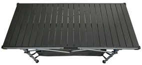 Skladací kempingový stôl 123x55cm antracit