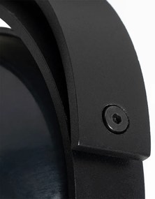 Moderné 3-fázové koľajnicové bodové svetlo čierne - Master 111 Honey