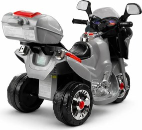 LEAN CARS Elektrická motorka pre deti HC8051, strieborná