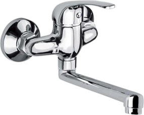 Mereo, Mereo Drezová nástenná batéria, Lila, 100 mm, s ramienkom plochým rovným 300 mm, chróm, MER-CBEE302A06