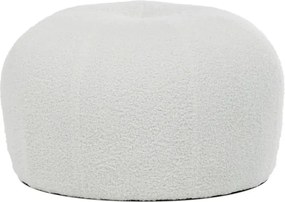Taburetka biela bouclé AK-307 WT2