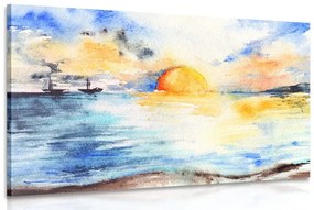 Obraz žiarivý západ slnka pri mori Varianta: 60x40
