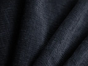 Tmavomodrá čalúnená jednolôžková posteľ s úložným priestorom s roštom 90x200 cm Amy – Micadoni