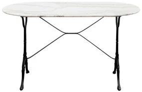 Kaffeehaus Bistro stolík biely 120x60 cm