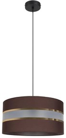 Luster na lanku CORAL 1xE27/60W/230V pr. 40 cm hnedá