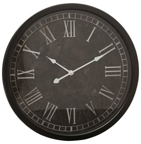 Dekoračné hodiny 40x7x40 cm čierna