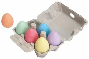 Bigjigs Toys Sada farebných kried v tvare vajíčka 6 ks
