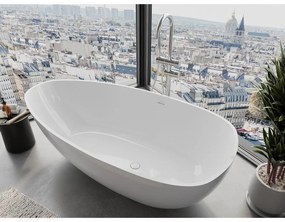 Mexen Imola, voľne stojaca vaňa z konglomerátu 170 x 88 cm, biela lesklá, 57281708510