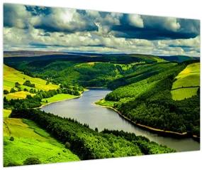 Obraz - Zelená krajina (90x60 cm)